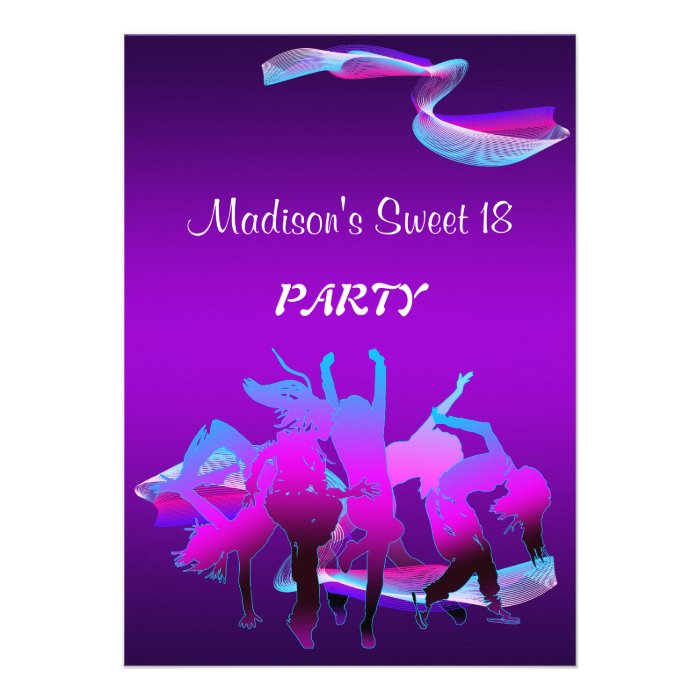 Birthday Dance Party Cards