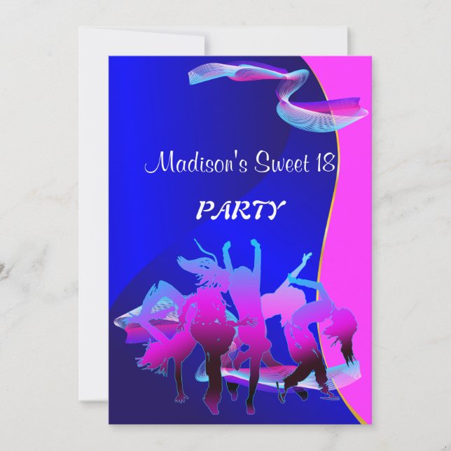 Birthday Dance Party Invitation (Front)