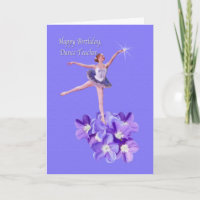 Birthday, Dance Teachesr, Ballerina and Violets