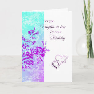 Birthday Daughter-in-law (purple) Card