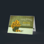 Birthday - Daughter-in-Love -Bucket of Sunflowers Card<br><div class="desc">See same image for other categories and etc. including mother's day and birthdays and expressions</div>