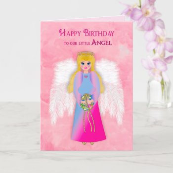 Birthday Daughter Our Angel Angelic Angel Card by TrudyWilkerson at Zazzle