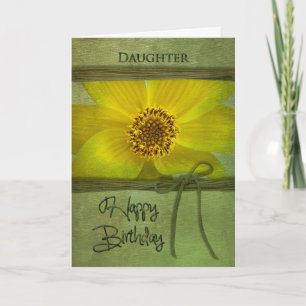 BIRTHDAY - DAUGHTER - YELLOW DAISY CARD