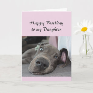 Birthday DaughterFun Dog definition of Relax Humor Card