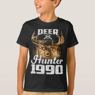 Birthday Deer Hunter 1990 Hunting T-Shirt