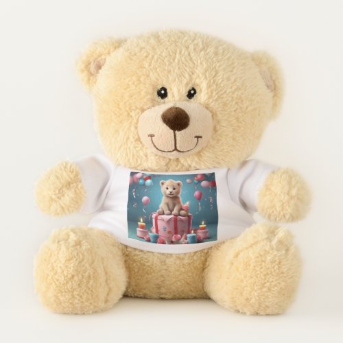 Birthday design teddy bear