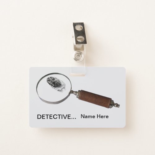 Birthday Detective  Badge
