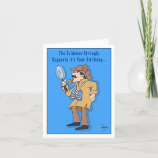 BIRTHDAY DETECTIVE Birthday Card