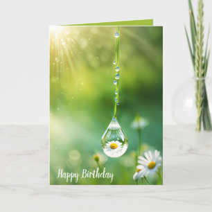 Birthday Dew Drop Daisy Card