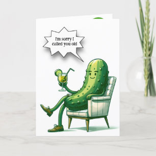 Birthday Dill Pickle With Cocktail Card