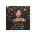 Birthday Dinner Gold and Black Photo Instagram 