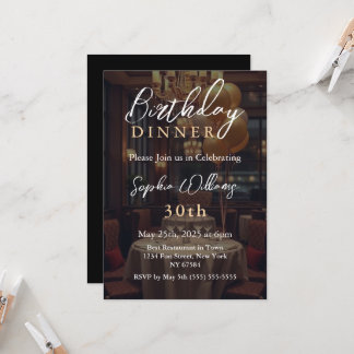 Birthday Dinner Invitation
