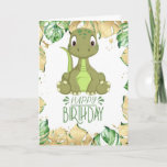 Birthday Dinosaur Baby Jurassic Card<br><div class="desc">Birthday Dinosaur
Dinosaur BIRTHDAY Green A sweet baby dinosaur personalized BIRTHDAY PARTY for a little dinosaur-gender-neutral . Quickly Create & Customize Your PARTY Invitation. Click the "Customize it!" button to change the text size,  text color,  font style and more! Matching items available in store!</div>