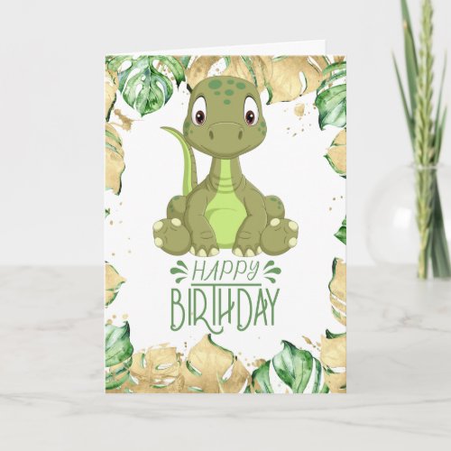 Birthday Dinosaur Baby Jurassic Card