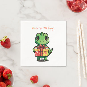 Birthday Dinosaur Napkins