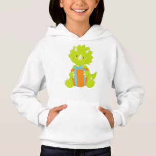 Birthday Dinosaur, Party Dinosaur, Party Hat, Gift Hoodie