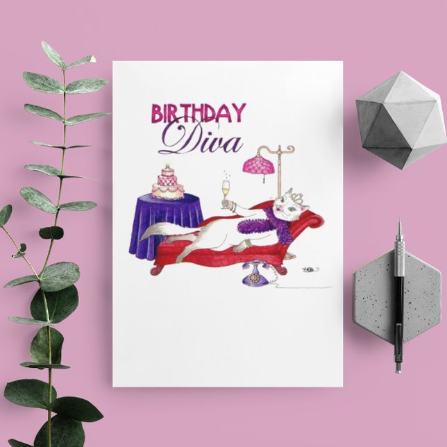 Birthday Diva Birthday Card (Creator Uploaded)