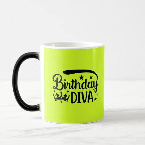 BIRTHDAY DIVA Lime Mug For Divas