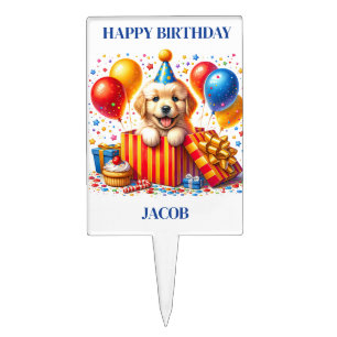 Birthday Dog Cake Topper