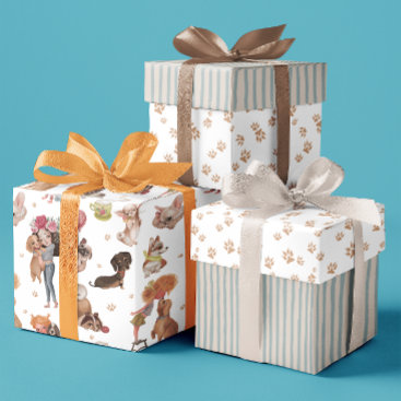 Birthday Dog Wrapping Paper Sheets