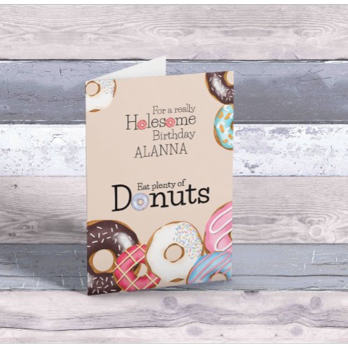 Birthday Donuts Custom Card