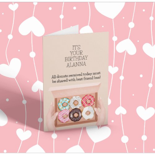 Birthday Donuts Custom Card