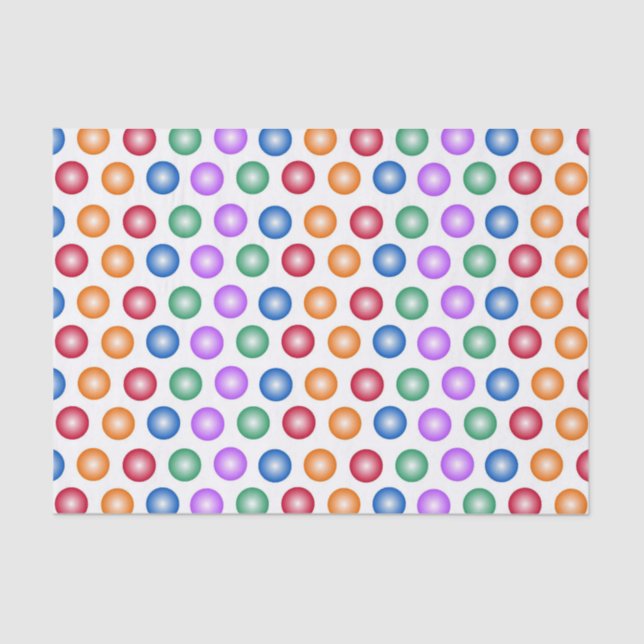 Birthday Dots Tissue Paper (Front)