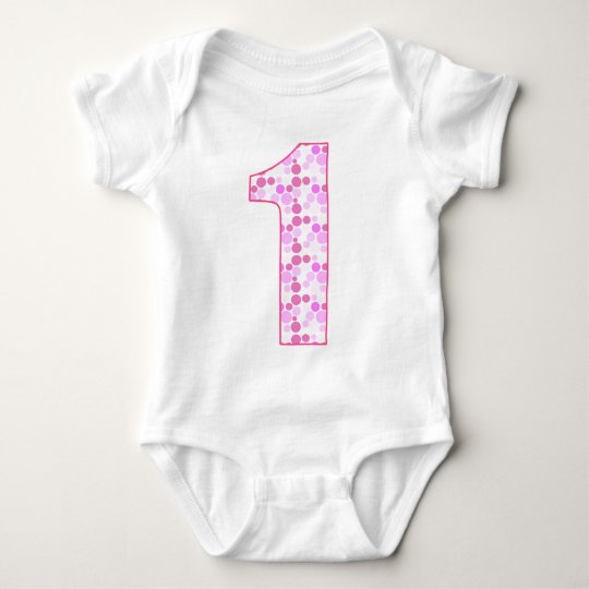 Birthday Dotty - Year One Baby Bodysuit