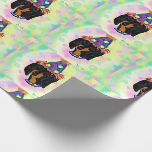 Birthday Doxie Wrapping Paper