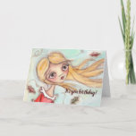 Birthday Dreams - Birthday Card<br><div class="desc">What a lovely day to start following your dreams.
Artwork is ©studiodudaart
Feel free to customize text to suit your needs/occasion/recipient</div>