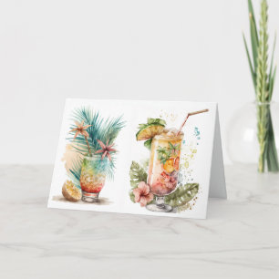 Birthday Drinks Card