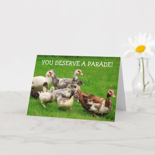 Birthday Duck Parade Card