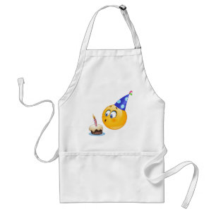birthday emoji adult apron