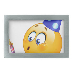 birthday emoji belt buckle