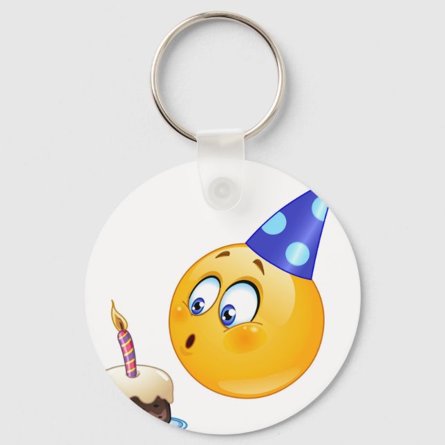 birthday emoji keychain (Front)