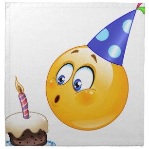 birthday emoji napkin