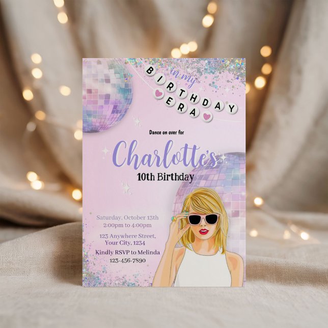 Birthday ERA swift inspired invitation (Creator Uploaded)