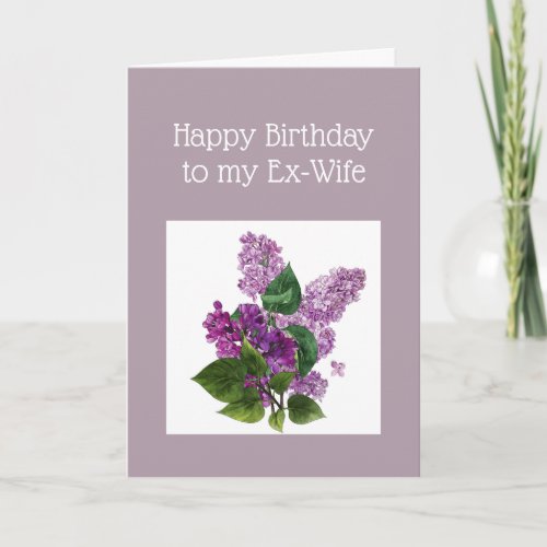 Birthday Ex_Wife definition of Relax Humor Fun Card