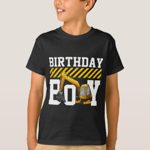 Birthday Excavator For 3 Year Old Boy kids Toddler T-Shirt