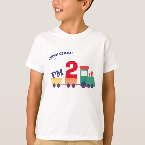 Birthday express_childrens personalized choo train T_Shirt