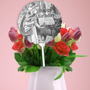 Birthday Fairy Tale Riding Hood Wolf Flowers Balloon