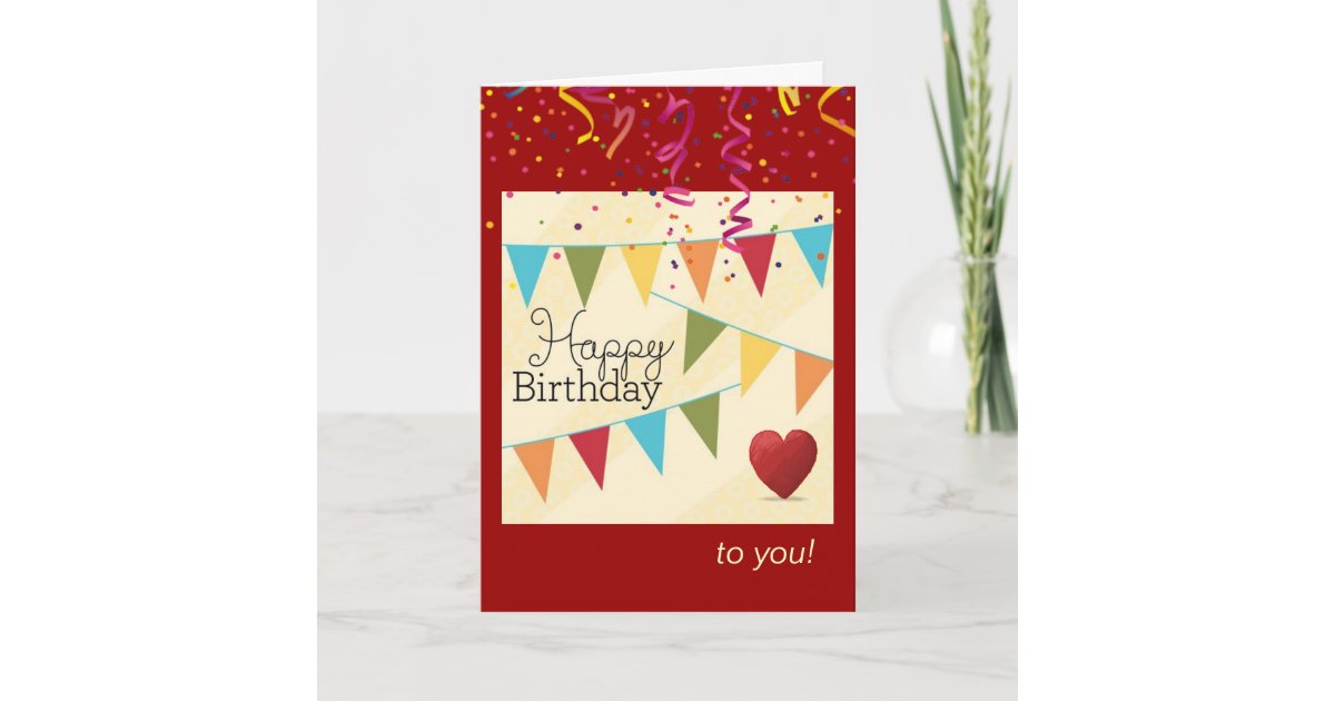 Birthday Fanfare for Him Card Zazzle