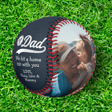 Birthday Father's Day From Kids to Dad Photo Baseball