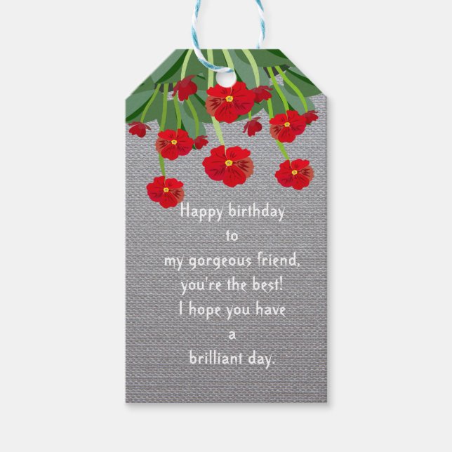 Birthday Favor Tags (Front)