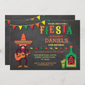 Birthday Fiesta Mexico Mexican Man Party Invite (Front/Back)