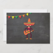 Birthday Fiesta Mexico Mexican Man Party Invite (Back)