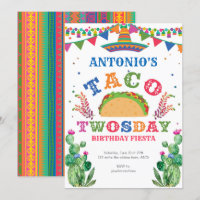 Birthday Fiesta, Taco Twosday, Boy 2nd birthday