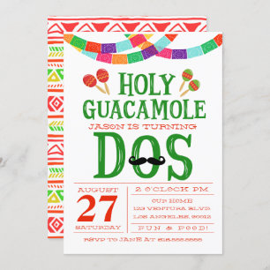 BIRTHDAY FIESTA - Turning DOS! Invitation