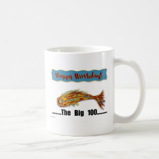 Birthday Fish 100th Coffee Mug
