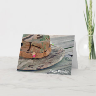 Birthday Fisherman Hat With Lures Card